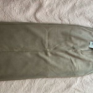 Women’s Tan Suede Midi Skirt